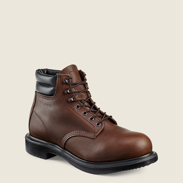 Bottes de Sécurité Red Wing - Supersole® - 6-Inch Toe - Marron Foncé - Homme 410JHZYGS